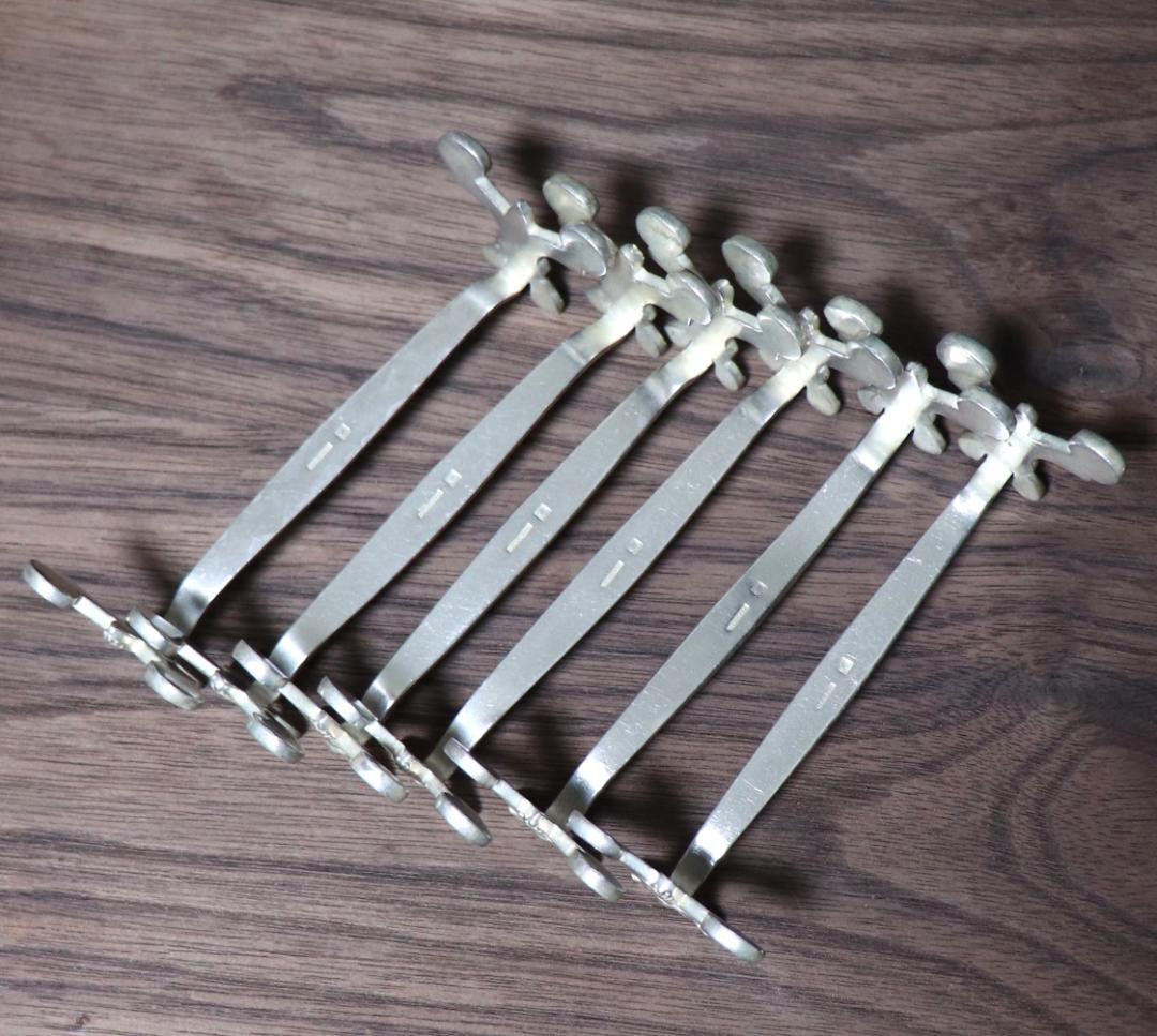 アンティーク・クリストフル カトラリーレスト 希少モデル ルイ15世 6個