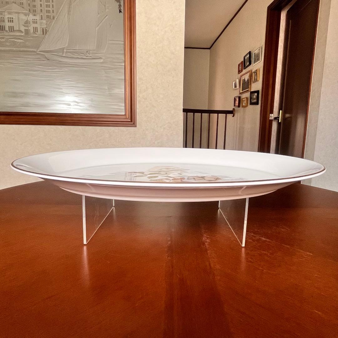 【希少品】英国製　ロイヤルドルトン★ヨークシャーローズ★ラージオーバルプレート