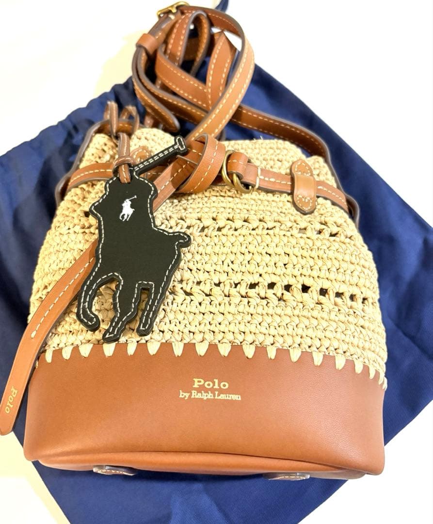 未使用　ポロラルフローレン　カゴバッグ　ショルダーバッグ