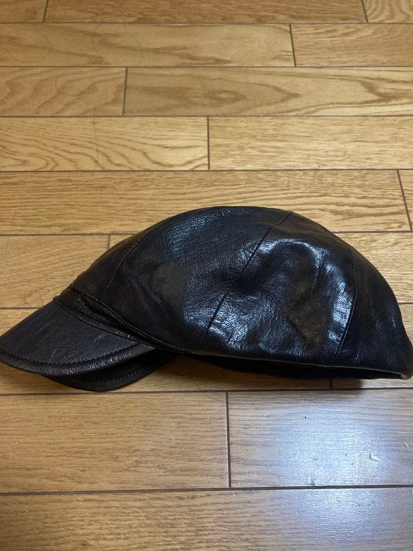 MOTO CP5クラフツマンキャップ ゴート茶芯手染め仕上げ ブラック