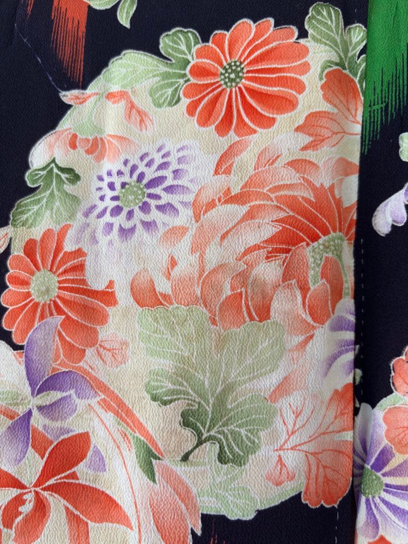 アンティーク　錦紗　子供着物