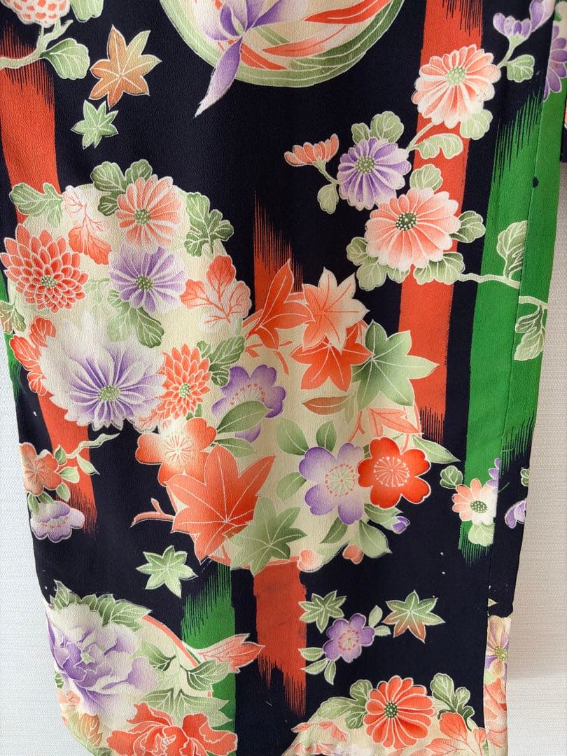 アンティーク　錦紗　子供着物