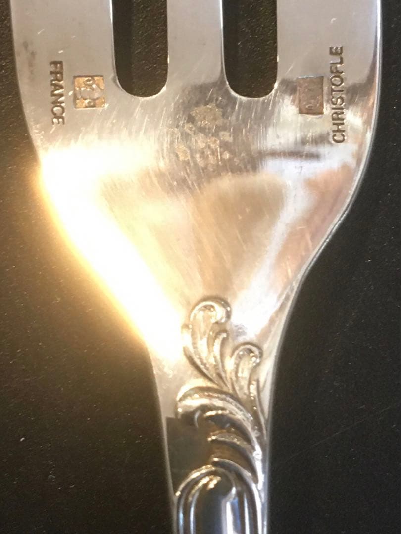 3本クリストフル⭐️マルリーケーキフォーク