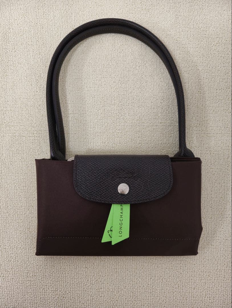 【新品】ロンシャン ル プリアージュ グリーンライン肩掛けL 最新色ラテ