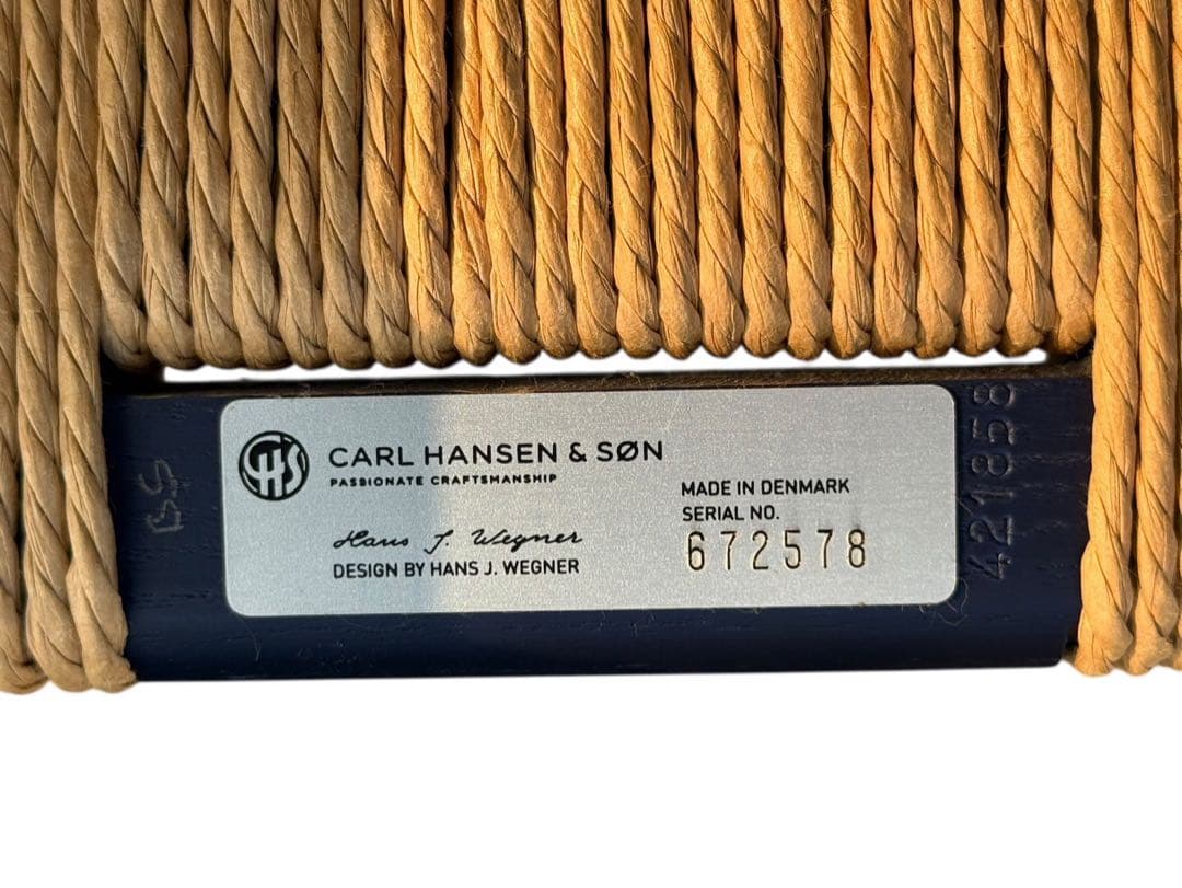 ◯【ほぼ未使用】カールハンセン＆サン CH24 Yチェア ビーチ クッション付き