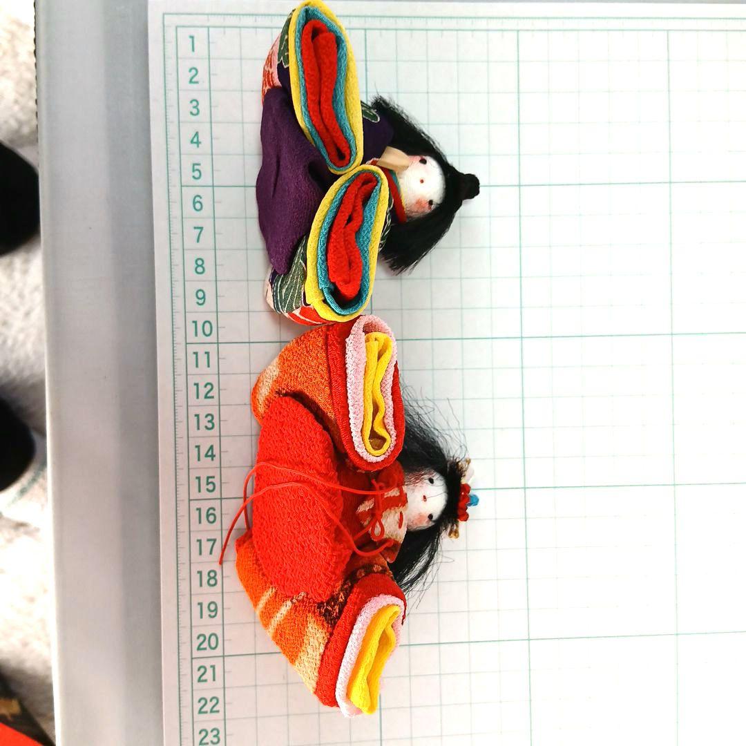 私の手作り/かっぽれお雛様セット/古布ちりめん