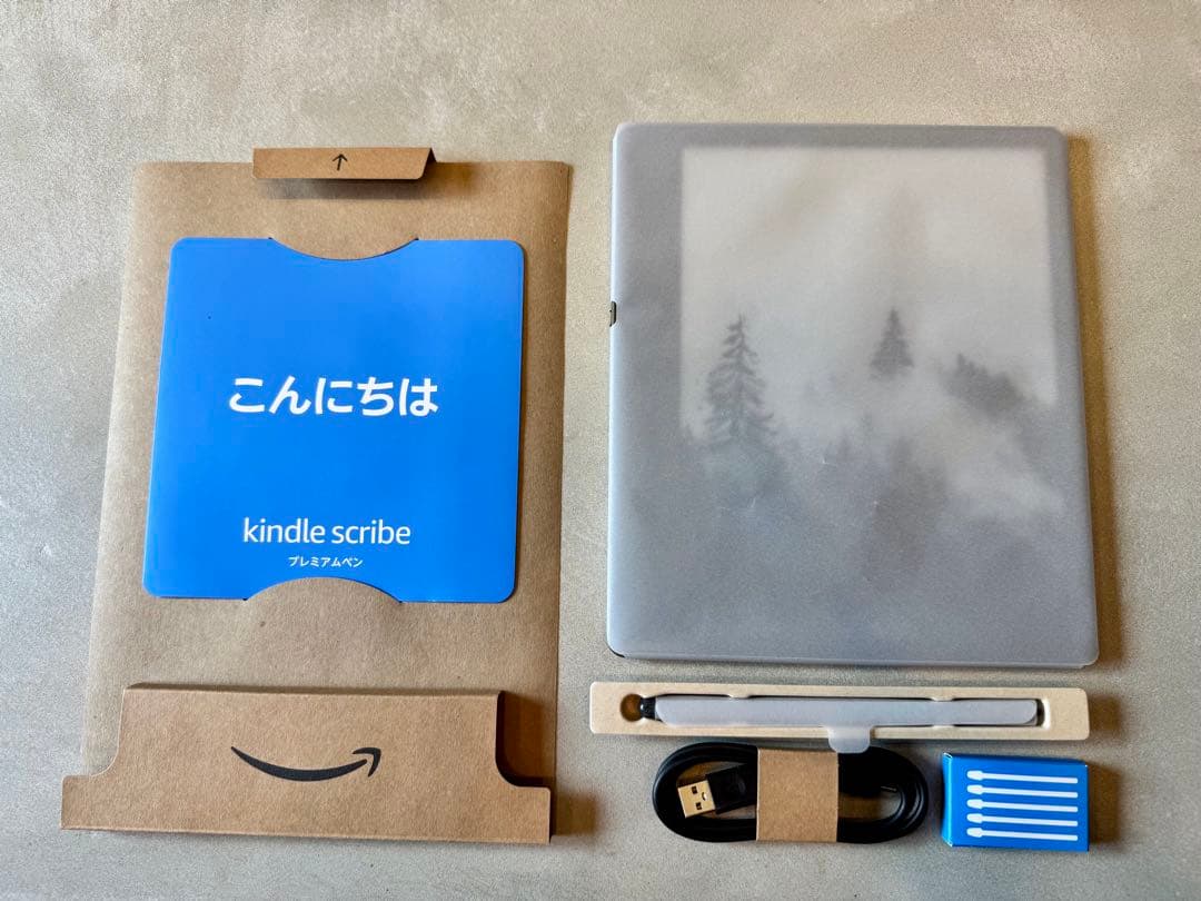 Kindle Scribe (64GB)プレミアムペン、純正カバー付き