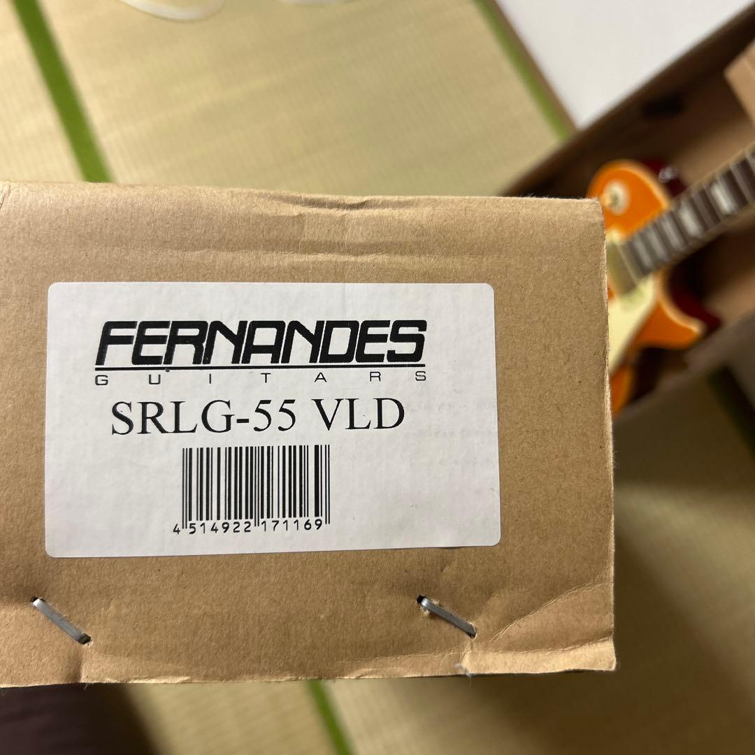 Burny バーニー レスポールタイプ エレキギター オレンジ※テールピース欠品