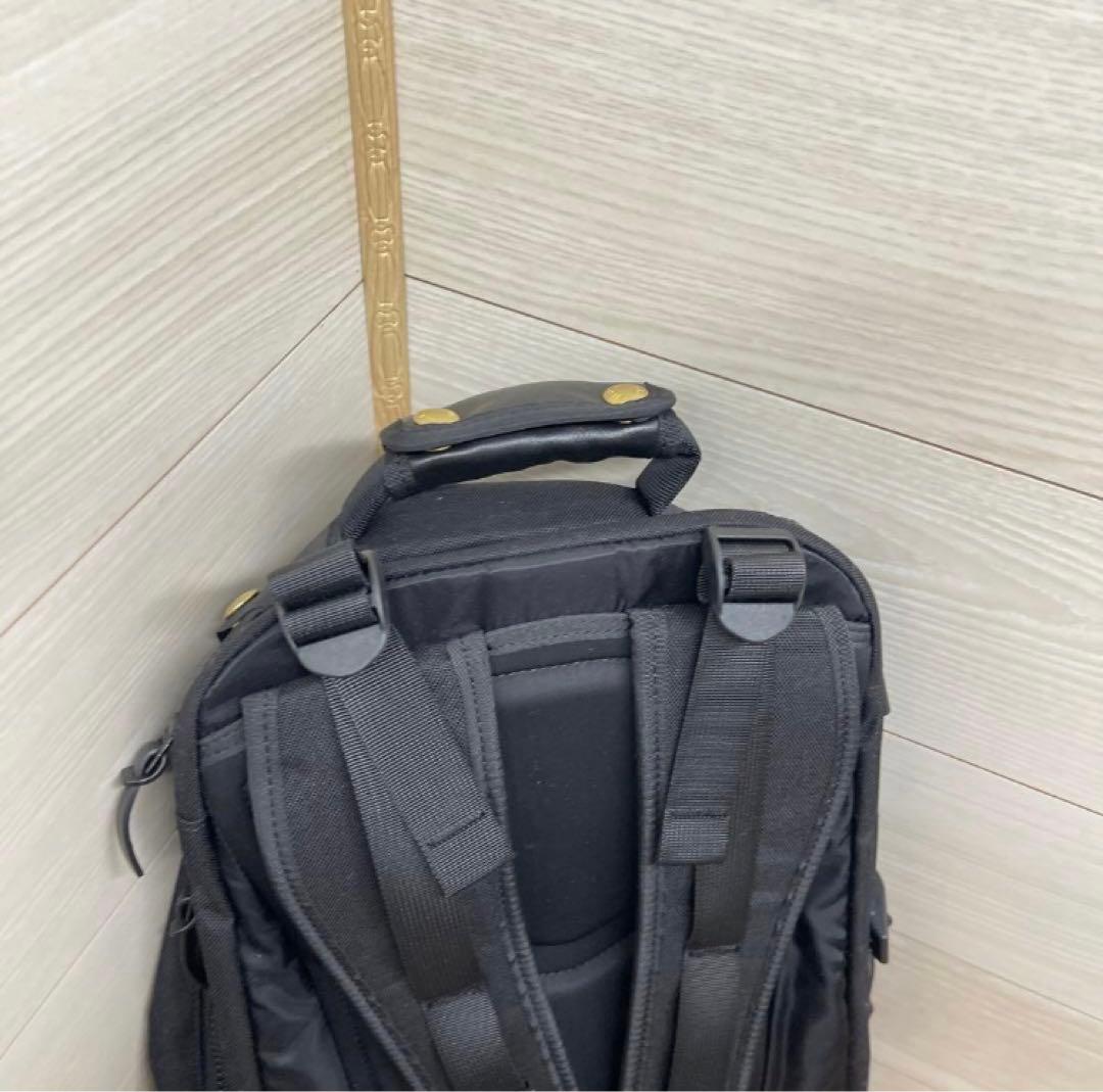 21日まで値下げ　VISVIM CORDURA20Lレザーバックパック 黒