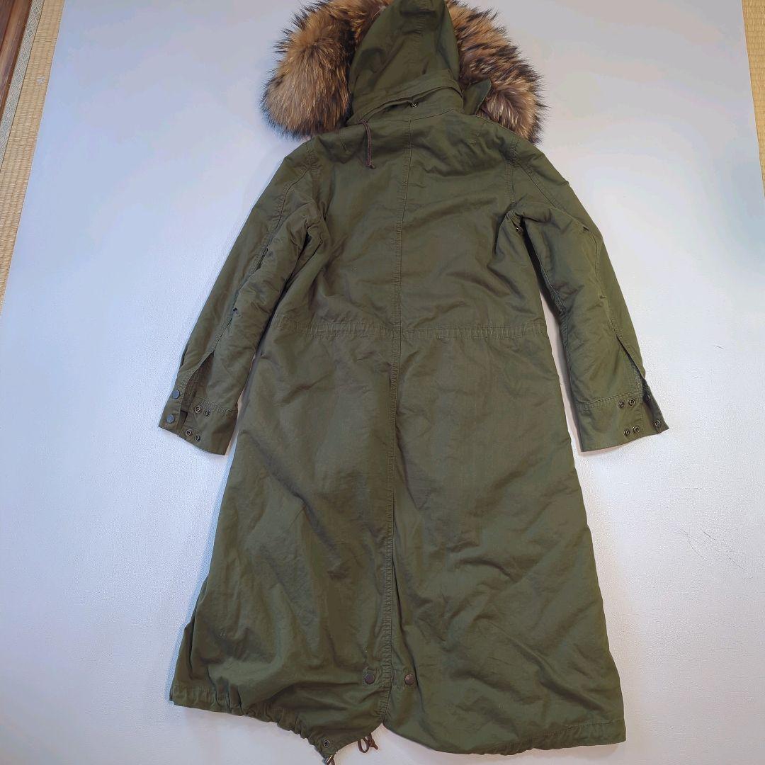 レア パナジ モッズコート　ラクーンファー　ボアライナー付き　フリーサイズ