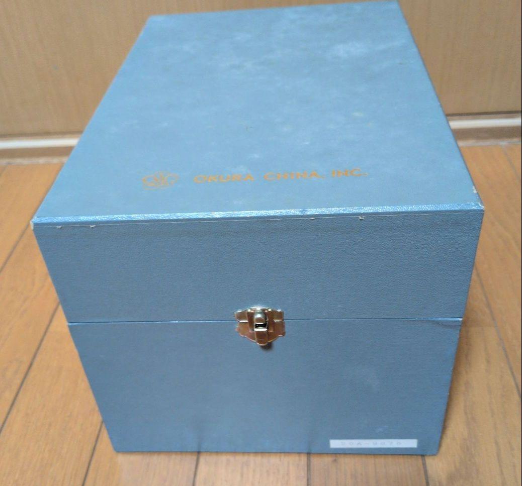 【大倉陶園 】瑠璃金蝕ぶどう花瓶 箱付