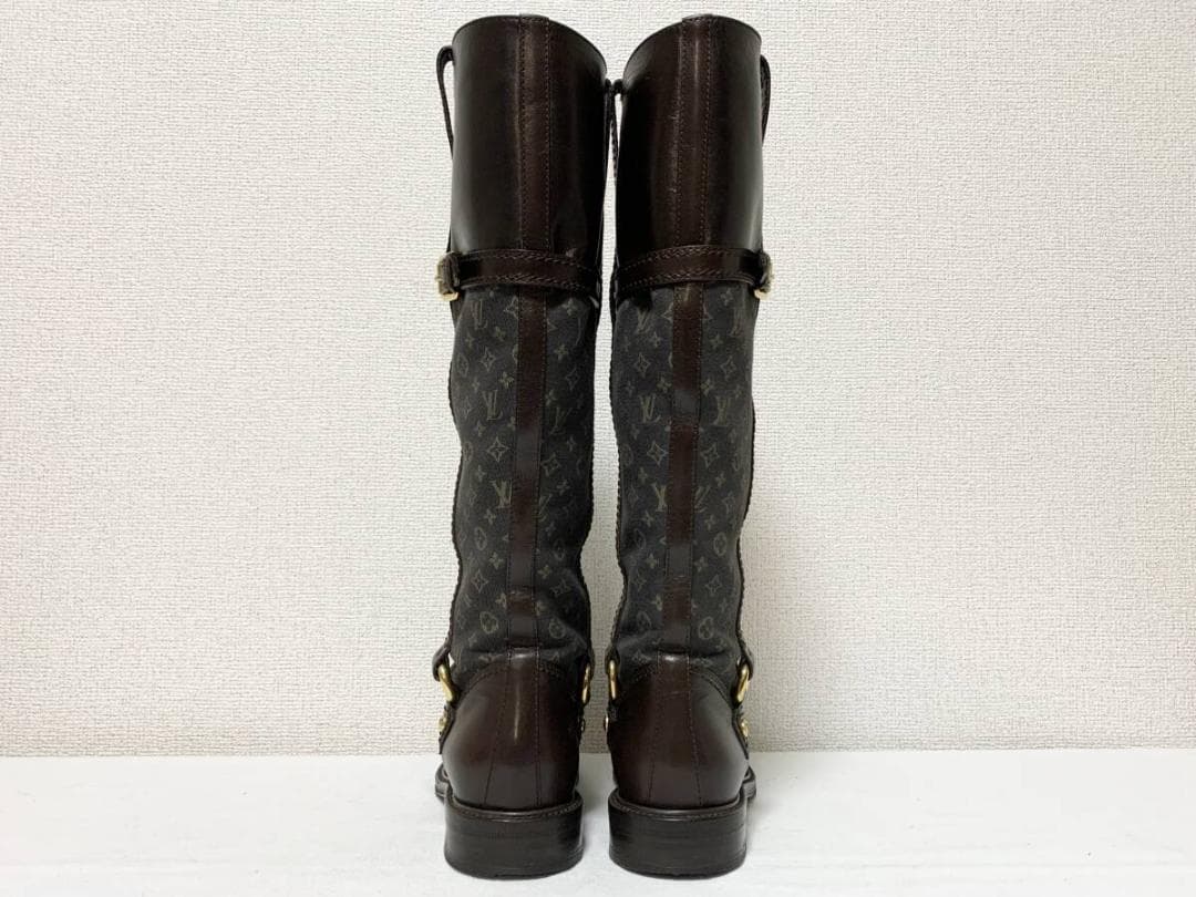 Sam【正規品】極美品 ルイヴィトン モノグラム レザーロングブーツ 35