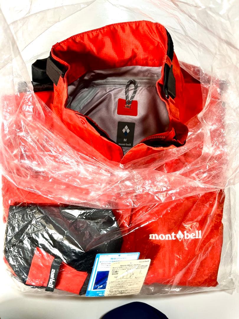 モンベル　ストームバイカージャケット Mサイズ　オレンジ