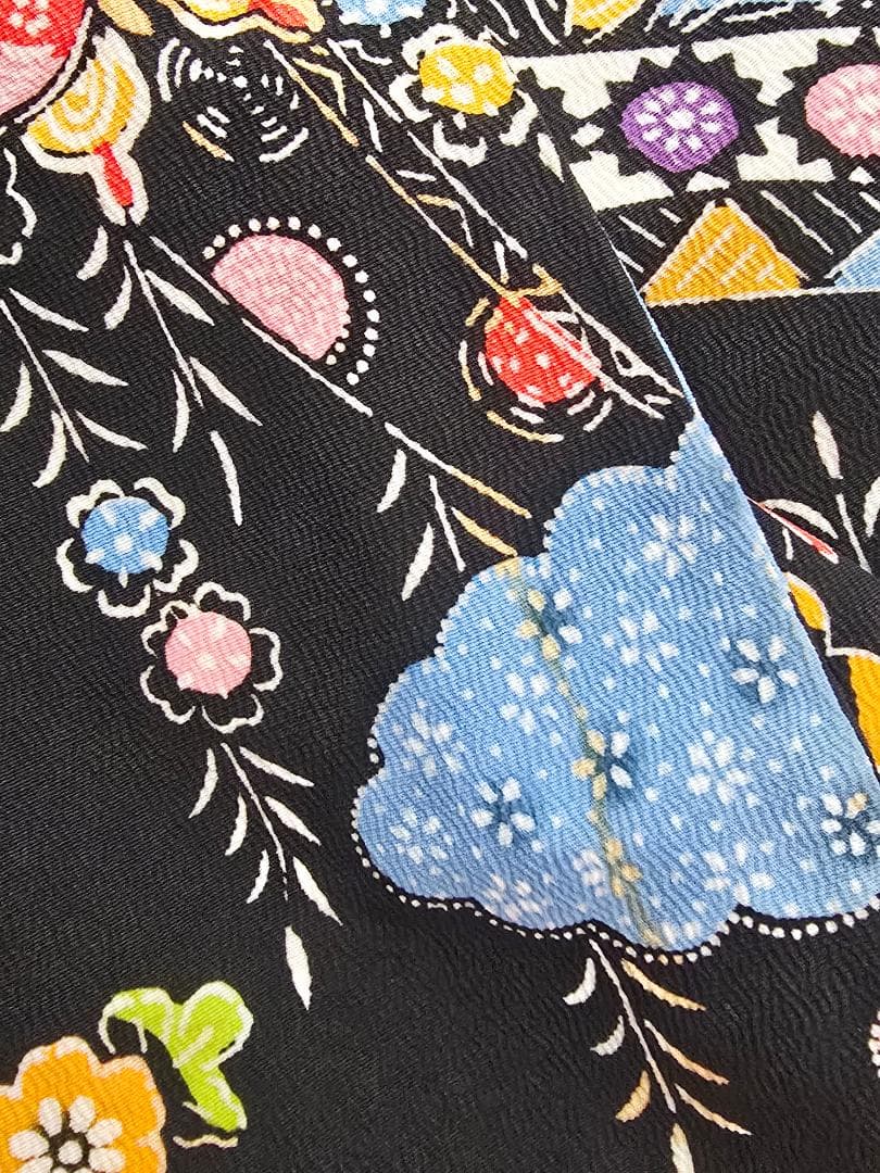 七五三　7歳　 正絹　着物　セット　女の子 c99