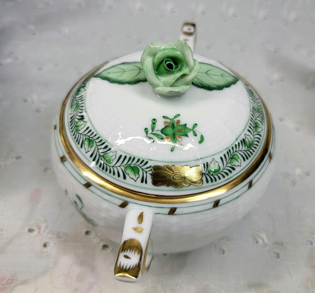 未使用近✨ヘレンド インドの華 ティーポット、シュガー、クリーマー