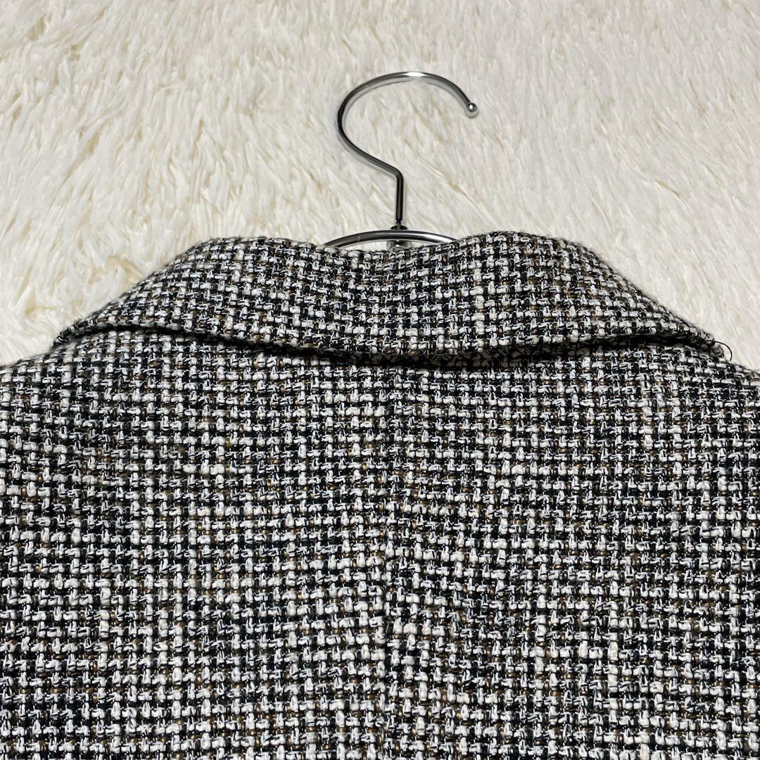 ミラオーウェン 金ボタン テーラード ジャケット ダブル ツイード 0サイズ