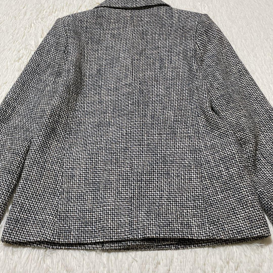 ミラオーウェン 金ボタン テーラード ジャケット ダブル ツイード 0サイズ