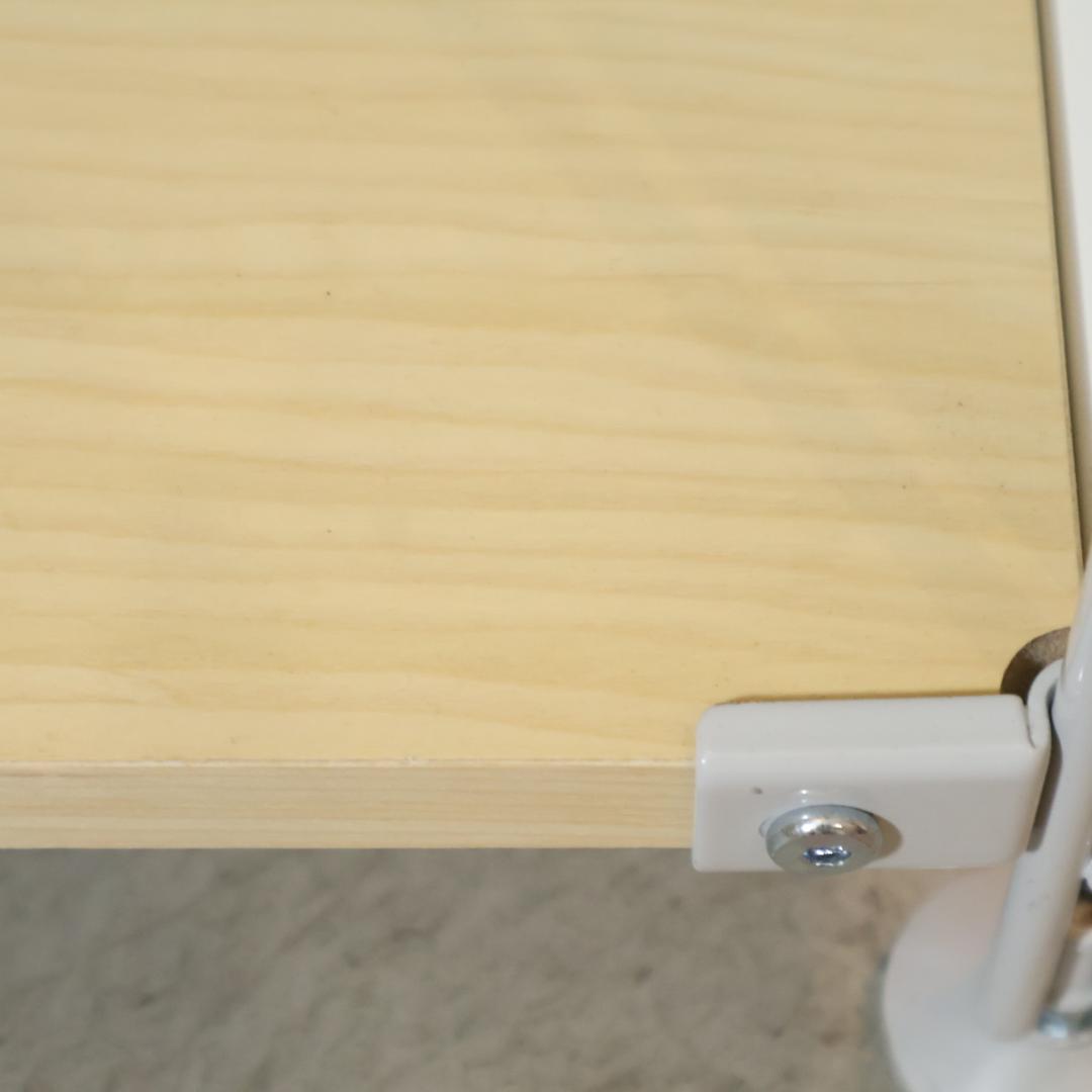 無印良品 MUJI スチール メープル材 3段ユニットシェルフ パネル付 飾り棚