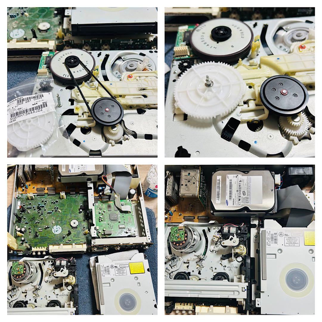 SHARP DV-TR12 VHS複合レコーダー　VHSギア新品 分解メンテ済