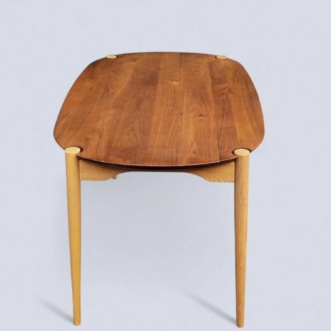 廃盤希少 一生紀 KOZUE ダイニングテーブル ウォールナット×アッシュ無垢材