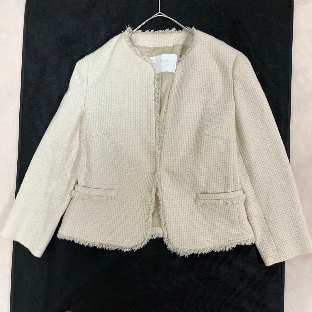 Ballsey コットンツイード　ノーカラー　ジャケット