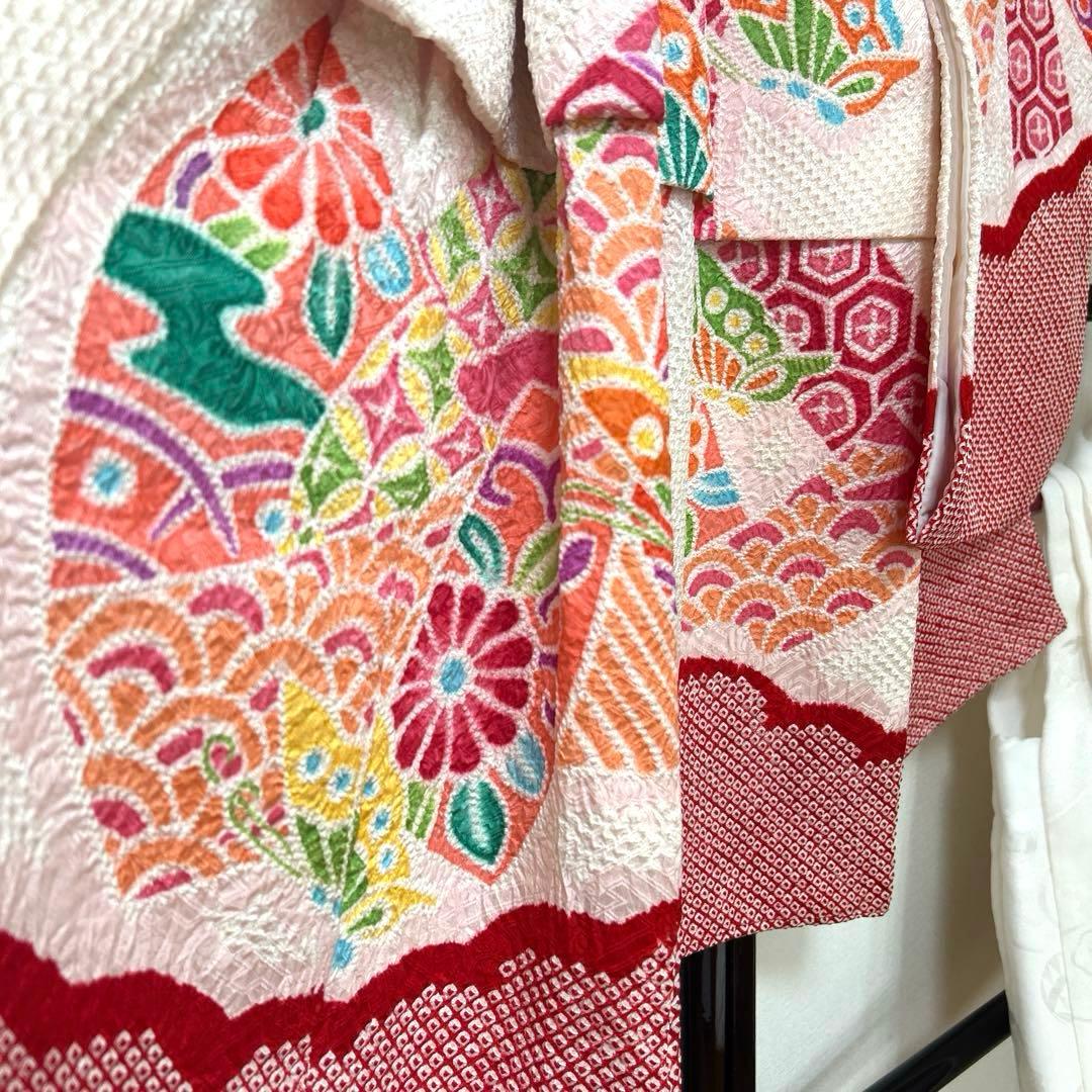 tsuki　No.94 七五三　3歳　　正絹被布セット　　本総絞り