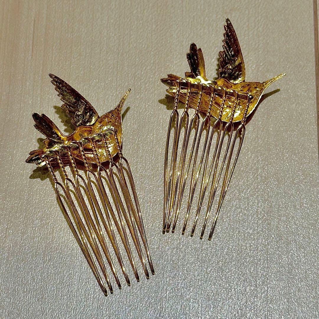 Mint Lola ミントローラ ブライダル ヘアアクセサリーコーム 2個セット