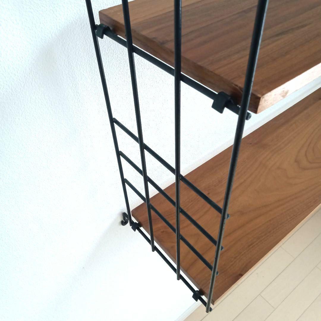 チーク材の3段シェルフ スウェーデン 北欧ヴィンテージ