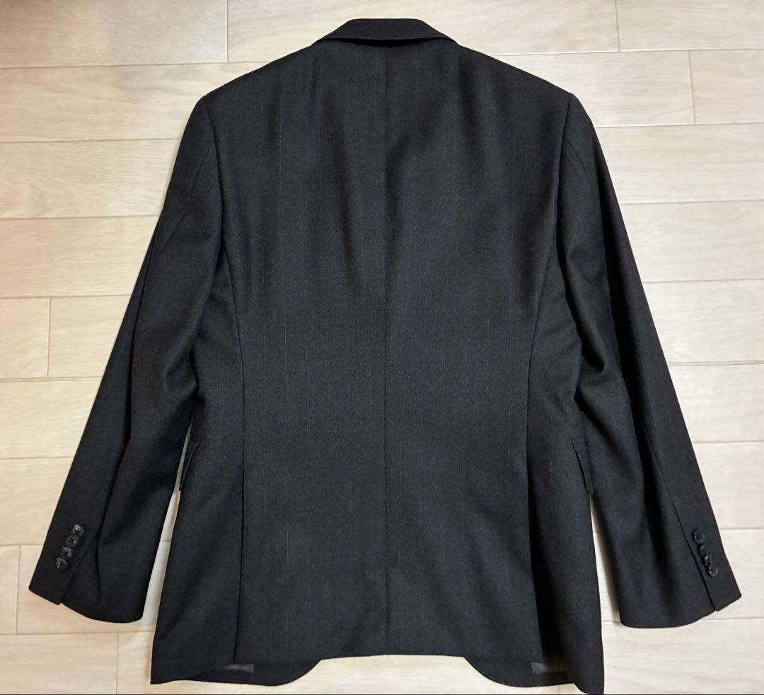 【E.thomas・美品・160-8】サキソニー ブラウン スーツ