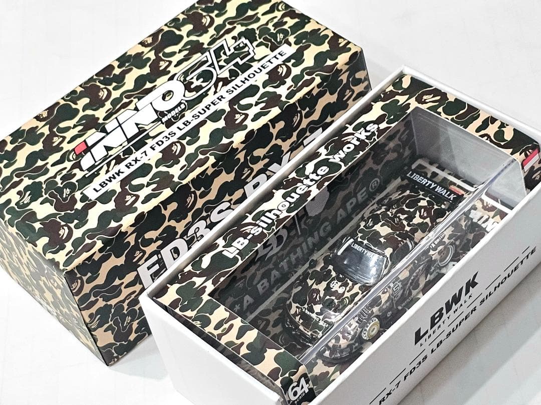 イノモデル INNO64 1/64 LBWK マツダ RX7 fd3s BAPE