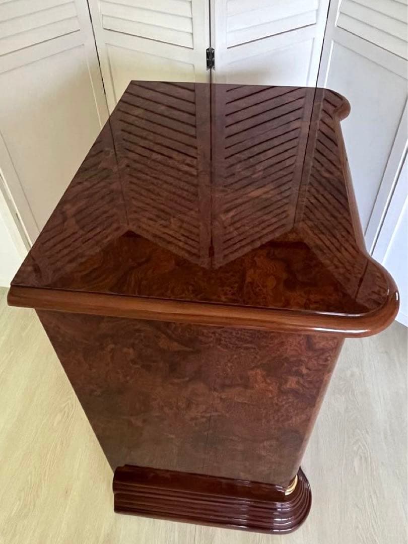 サルタレッリ フローレンス スモール 4段チェスト ウォールナット色