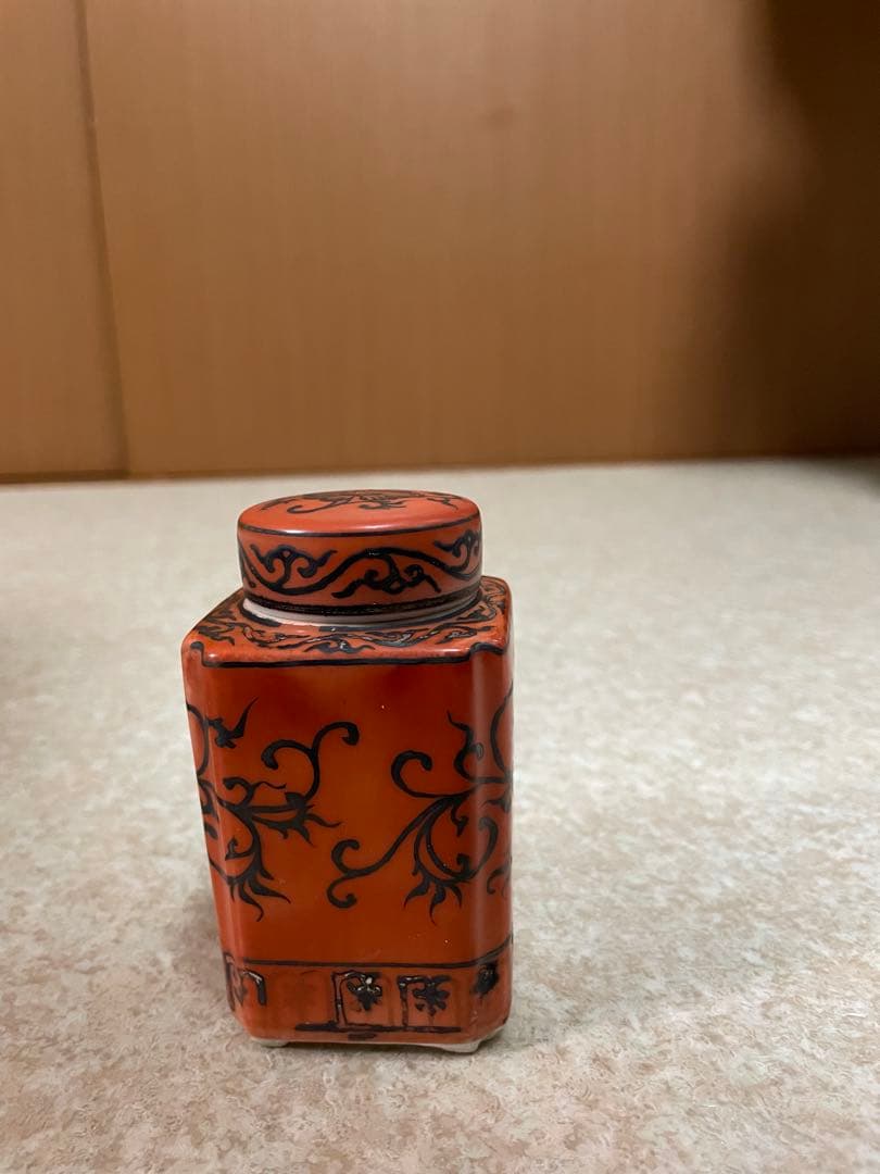 茶道具 茶入 茶壺 平安清昌 染付け