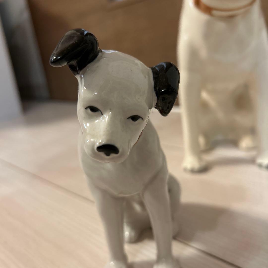Victor ビクター犬　ニッパー　陶器置物　5匹