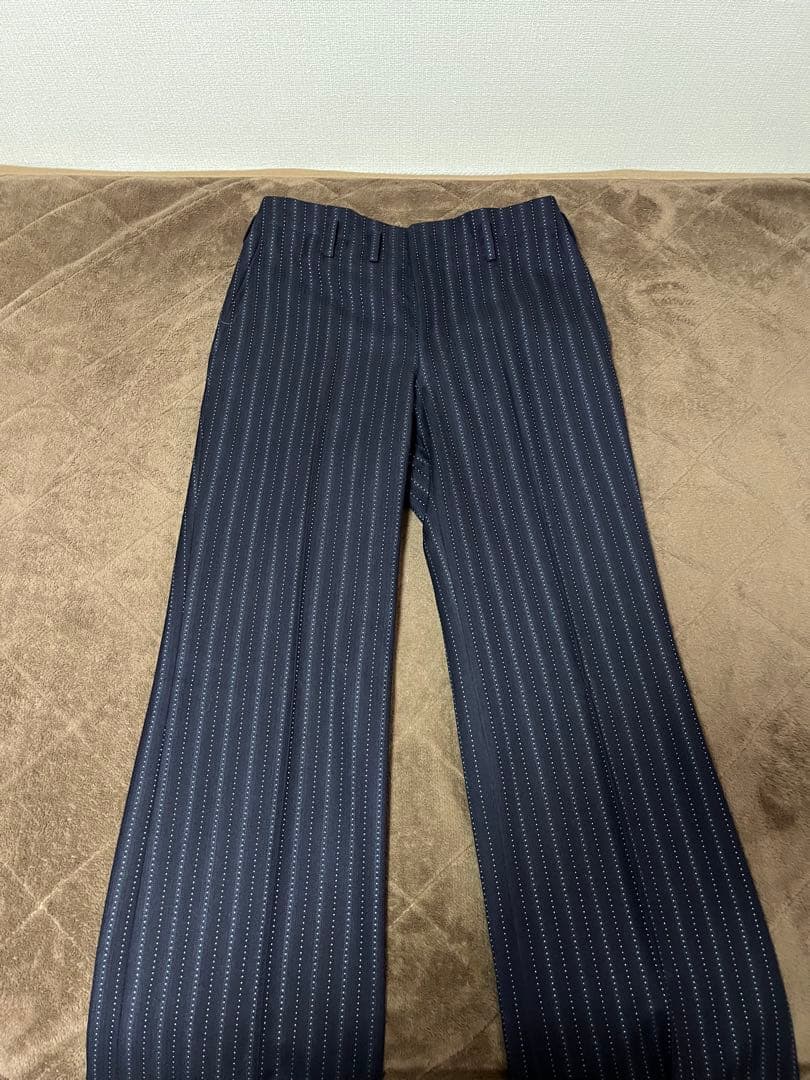 70s vintage セットアップ スーツ ブーツカット ストライプ