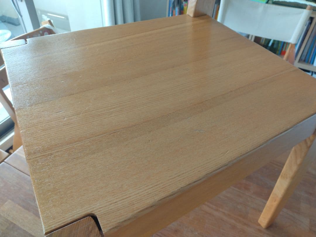 【てつのつるぎ】MUJI無印良品 タモ無垢材チェア2脚/ダイニング