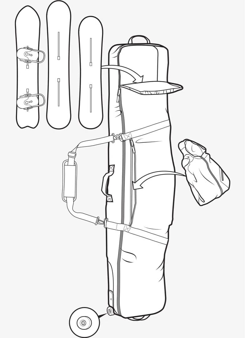 スノーボード BURTON Wheelie Gig Board Bag 166