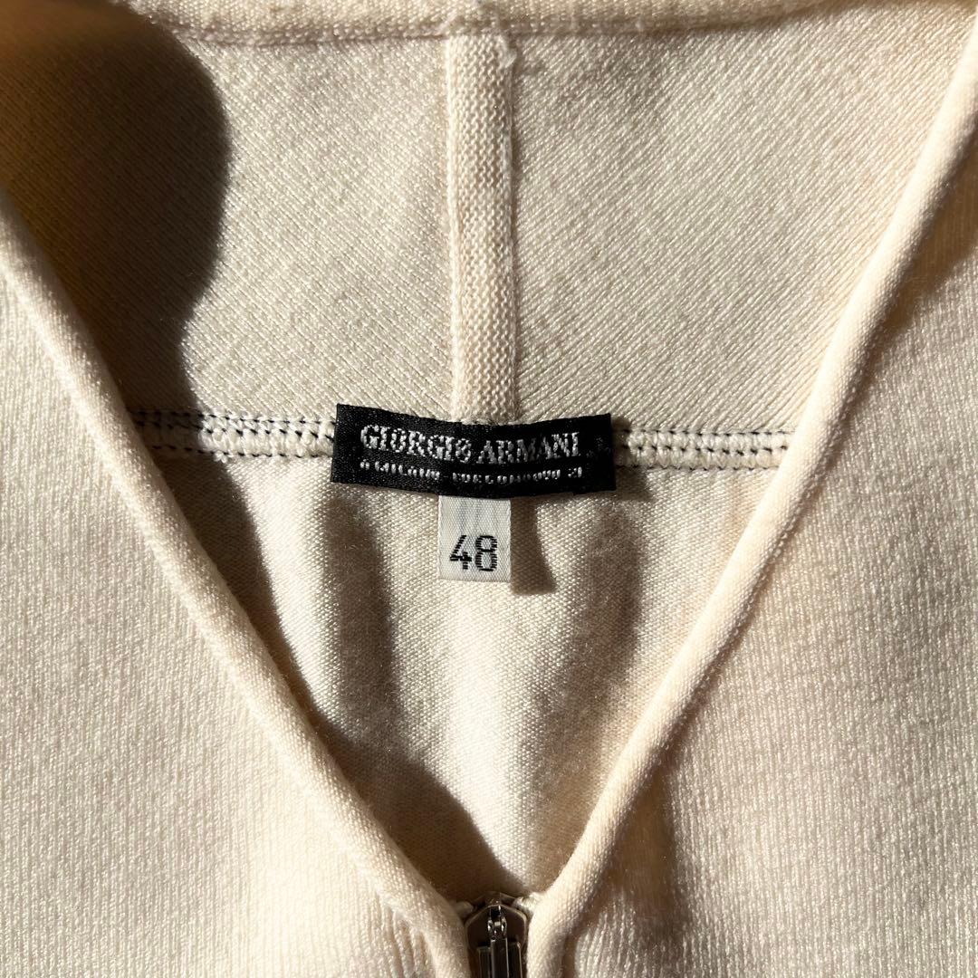 90s Giorgio Armani ハーフジップ ウール ニット ヴィンテージ