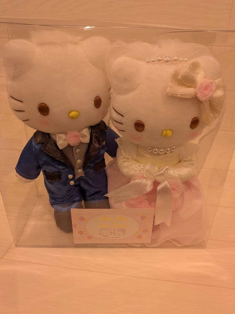 希少　ハローキティ　ウエディングドール　ダニエル　ぬいぐるみ　ピンクほっぺ