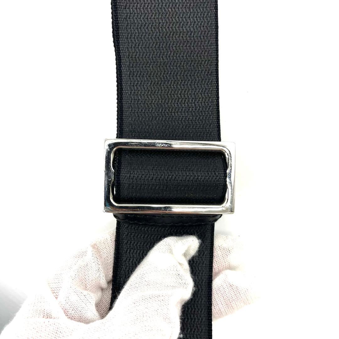 【希少 極美品】バレンシアガ ネオリフト ボディバッグ ロゴ キャンバス レザー