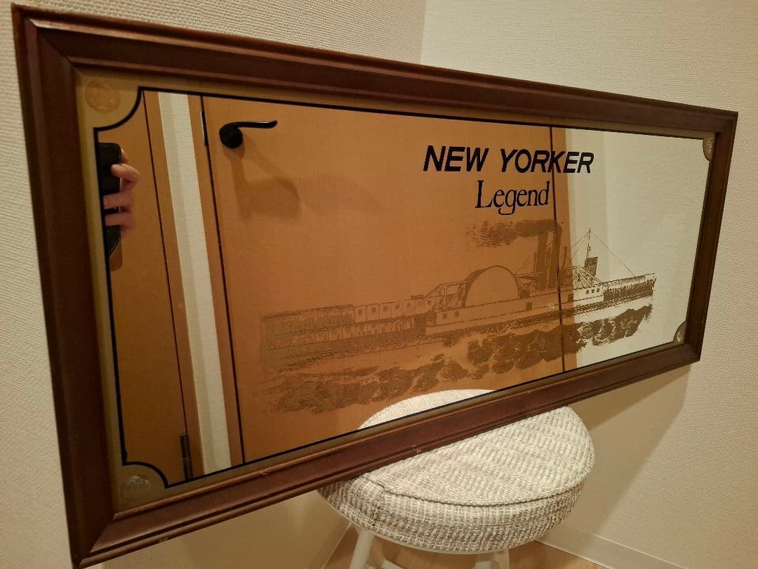 横長ヴィンテージミラー NEW YORKER Legendk