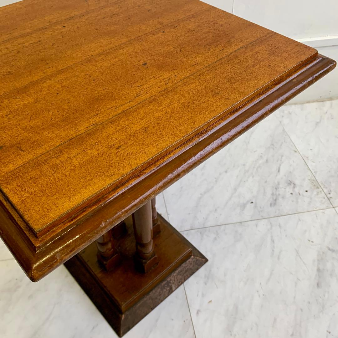 ヴィンテージ 木製 サイドテーブル レトロ 喫茶店 カフェテーブル ①