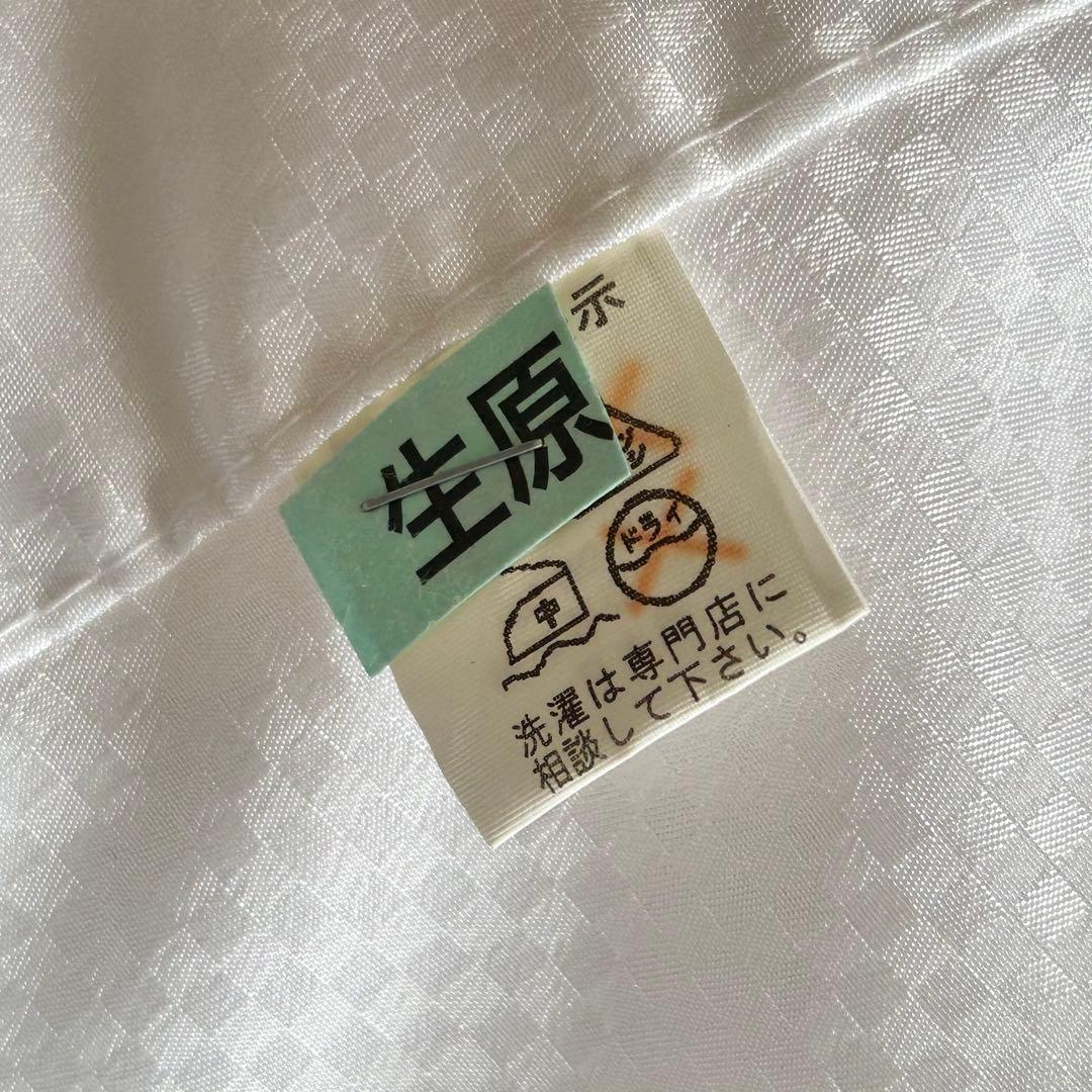 着物　お宮参り　産着　祝着　花車　蝶　四季草花　女の子　襦袢付き　クリーニング済