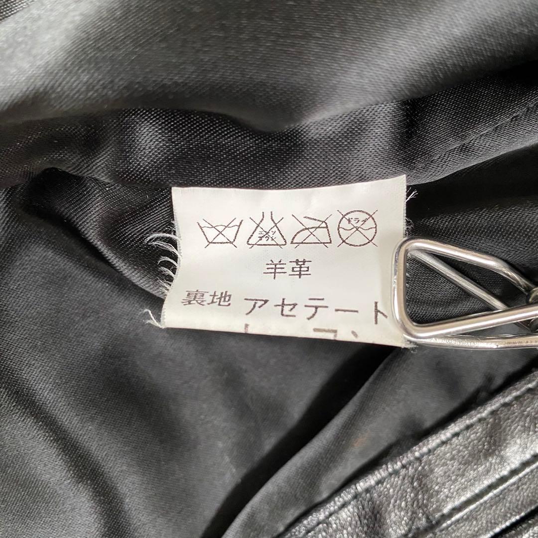 【美品】アニエスベー スペシャル シングル ラムレザージャケット　黒　サイズ２