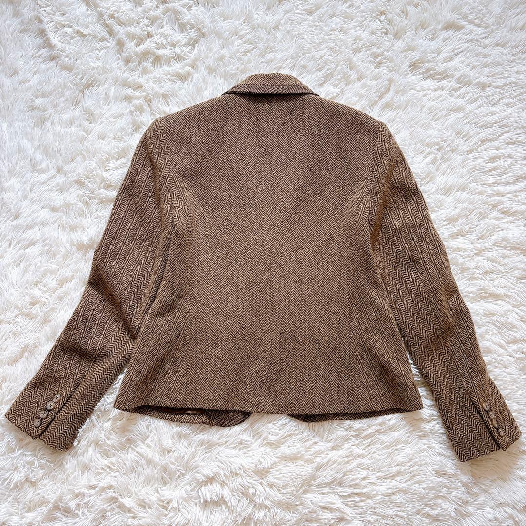 【K様】ポロラルフローレン　へリンボーンウールブレンド ジャケット　ブラウン　M