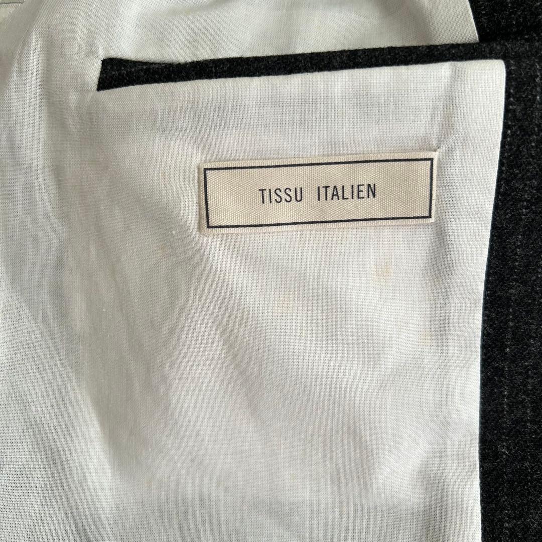 ザディグエヴォルテール　テーラードジャケット　ストライプ　イタリア生地　グレー