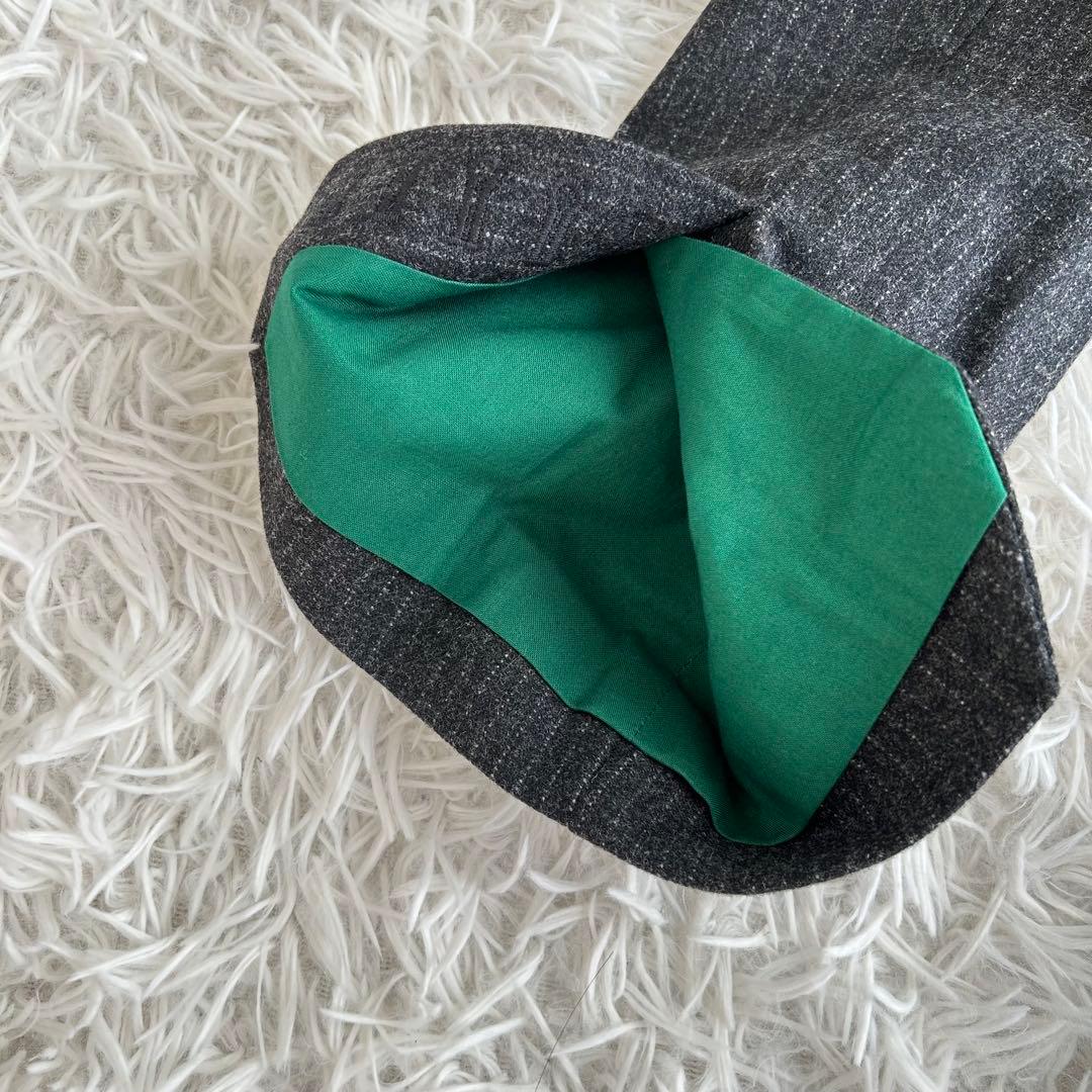 ザディグエヴォルテール　テーラードジャケット　ストライプ　イタリア生地　グレー