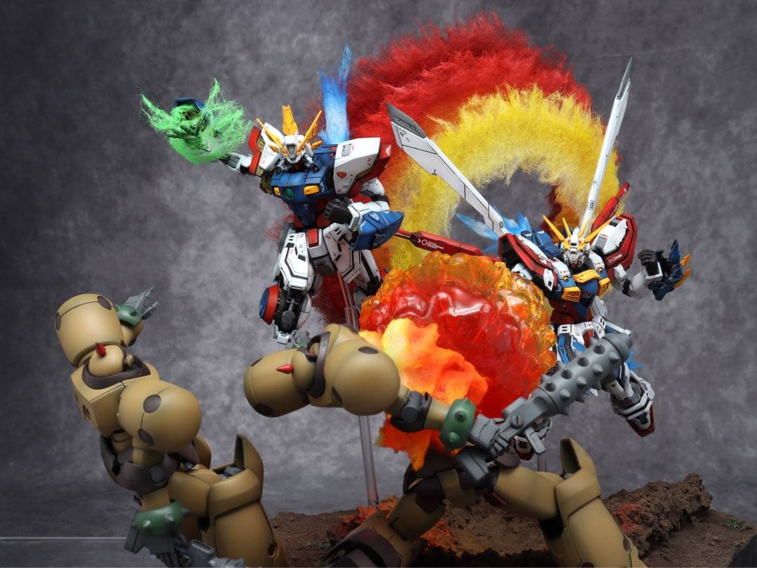 GBWC 13th 1次予選通過RG ゴッドガンダム & シャイニングガンダム