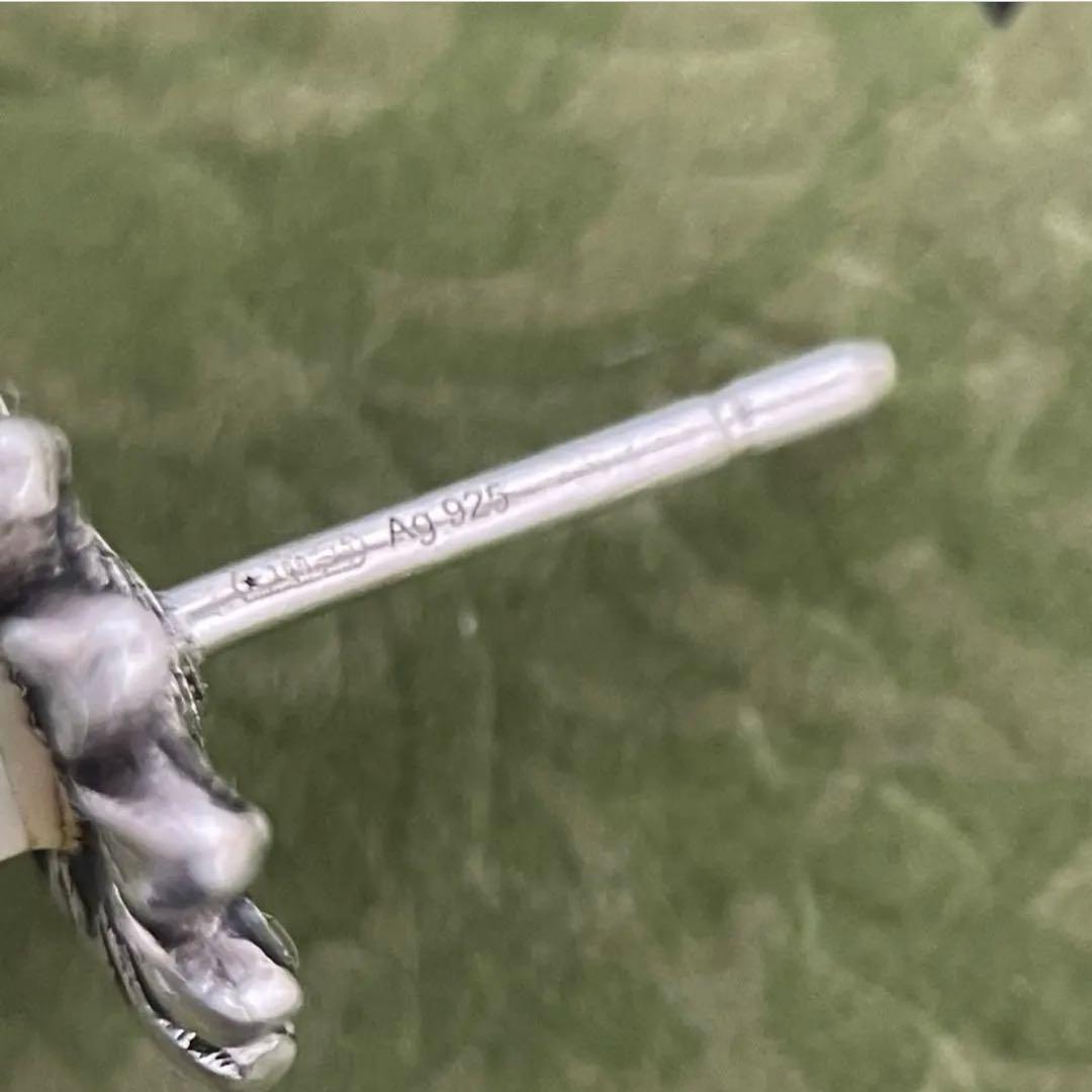 本日最終【極美品】グッチ　フラワーモチーフピアス片耳　925 メンズ/レディース