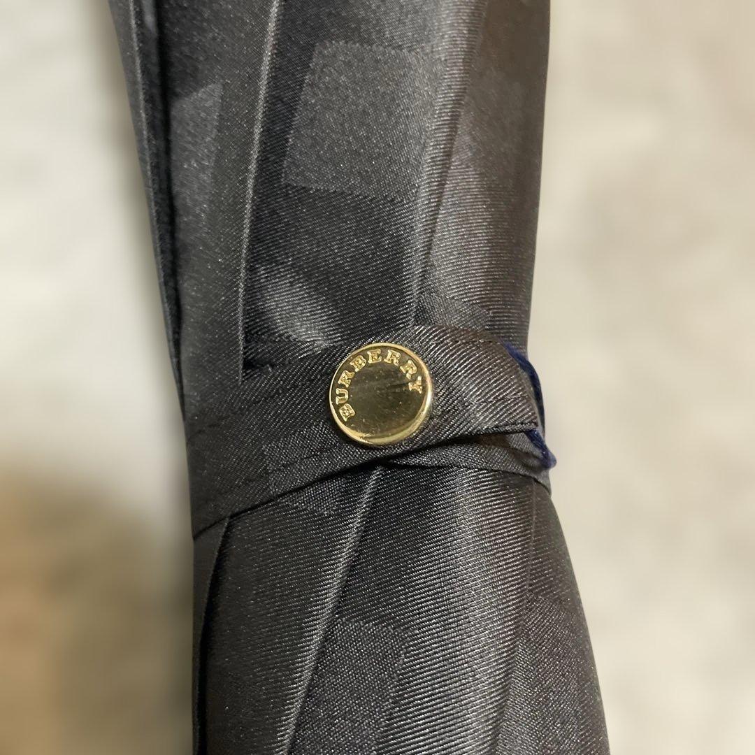 BURBERRYバーバリー✳︎ブラック チェック柄 長傘　　新品未使用　タグ付き