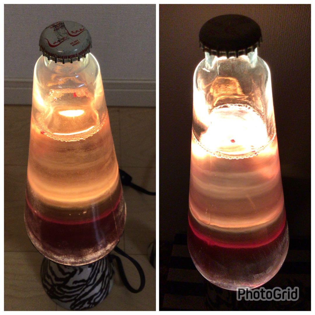 アメリカン雑貨 1990年代 ラバランプ 正規品 溶岩ライト ゼブラ柄 41cm